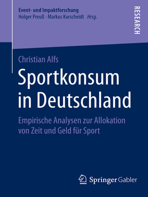 cover image of Sportkonsum in Deutschland